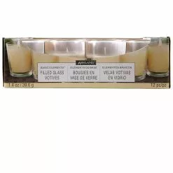 Flash Sale ???? 12 Ivory Glass Votive Candles By Ashland® Basic Elements™ ????