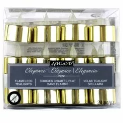Discount ???? 12 Packs: 24 ct. (288 total) Gold Flameless LED Tealight Candles by Ashland® ????