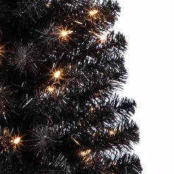Cheap ✔️ 6ft. Pre-Lit Artificial Black Pencil ???? Christmas Tree, Clear Lights by Ashland® ❤️ -Ashland Sales 10444272 10
