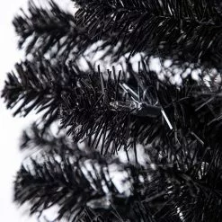 Cheap ✔️ 6ft. Pre-Lit Artificial Black Pencil ???? Christmas Tree, Clear Lights by Ashland® ❤️ -Ashland Sales 10444272 12