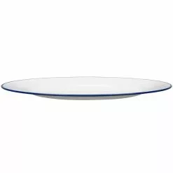Buy ???? White & Blue Enamel Charger By Ashland® ???? -Ashland Sales 10465872 2