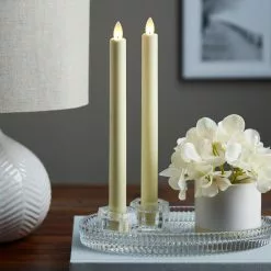 Deals ✨ IFlicker Ivory LED Taper Candle Set by Ashland® ✨ -Ashland Sales 10470075 20
