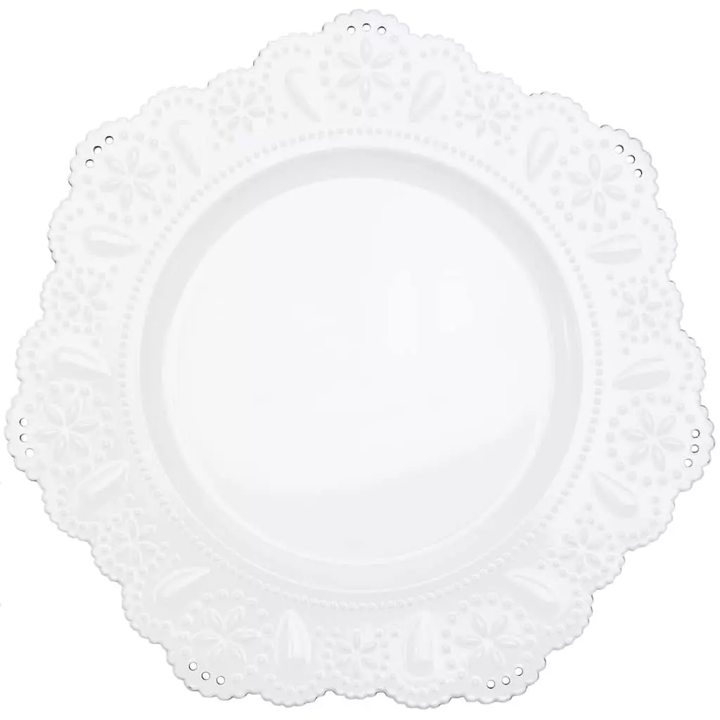 Budget ???? 13" White Doily Charger By Ashland® ✔️ 3 Budget ???? 13" White Doily Charger By Ashland® ✔️