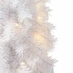Outlet ???? 7ft. Pre-Lit White Norway Artificial Pencil ???? Christmas Tree, Clear Lights by Ashland® ???? -Ashland Sales 10487971 10