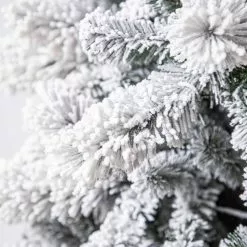 Best Pirce ???? 7.5ft. Pre-Lit Vermont Pine Flocked Artificial ???? Christmas Tree, Clear Lights by Ashland® ???? -Ashland Sales 10489203 13