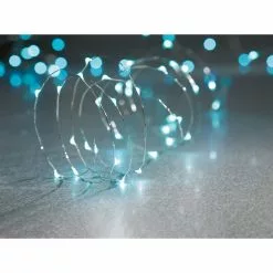 Buy ???? 40ct. Turquoise Silver Wire LED String Lights by Ashland® ???? -Ashland Sales 10501981 4