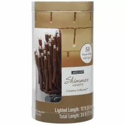 Best reviews of ???? 12 Pack: Creative Collection™ 50ct. Warm White Shimmer LED Lights Garland by Ashland™ ????