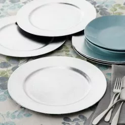 Buy ???? Silver Charger Set By Ashland® 6ct. ???? -Ashland Sales 10524078 20
