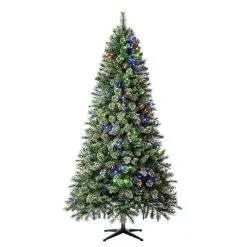 Hot Sale ???? 7.5ft. Pre-Lit Augusta Pine Artificial ❄ Christmas Tree, Color Changing LED Lights by Ashland® ????