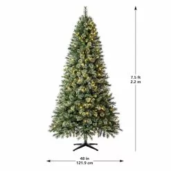 Hot Sale ???? 7.5ft. Pre-Lit Augusta Pine Artificial ❄ Christmas Tree, Color Changing LED Lights by Ashland® ???? -Ashland Sales 10524538 22