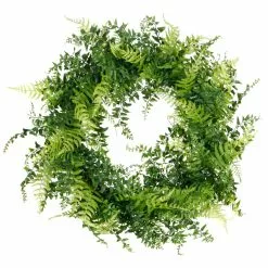 Wholesale ???? 20" Mixed Greenery & Leaves Wreath by Ashland® ????