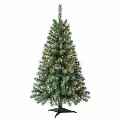 Best Pirce ???? 4ft. Pre-Lit Riverside Pine Artificial ???? Christmas Tree, Clear Lights by Ashland® ????