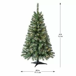 Best Pirce ???? 4ft. Pre-Lit Riverside Pine Artificial ???? Christmas Tree, Clear Lights by Ashland® ???? -Ashland Sales 10555064 14