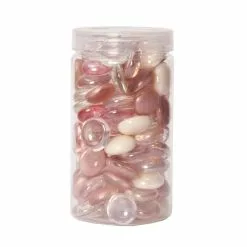 Deals ???? 12 Pack: Cream & Pink Glass Gems By Ashland™ ????