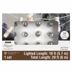 Flash Sale ???? 20ct. Creative Collection™ Shimmer Lights Vintage Edison String Lights by Ashland™ ✨ -Ashland Sales 10561983 1