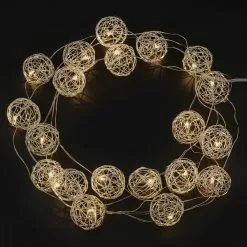 Coupon ???? 20ct. Warm White Wire Ball LED String Lights by Ashland™ ????