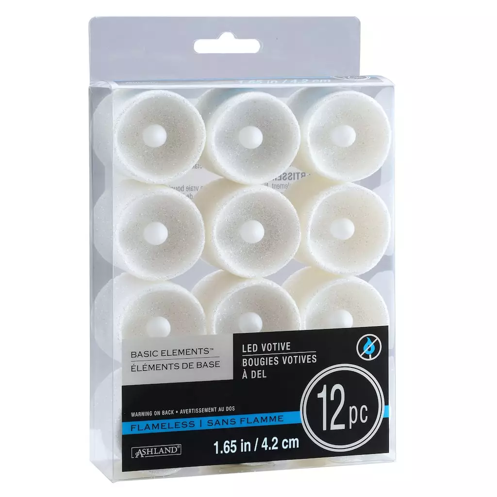 Top 10 ???? 8 Packs: 12 ct. (96 total) White Glitter LED Votive Candles by Ashland® ???? 5 Top 10 ???? 8 Packs: 12 ct. (96 total) White Glitter LED Votive Candles by Ashland® ???? - Image 3