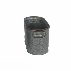 Cheap ???? Small Dark Galvanized Metal Oblong Planter By Ashland® ⌛ -Ashland Sales 10573718 3