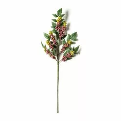 Outlet ???? Burgundy Berry Stem with Leaves by Ashland® ????