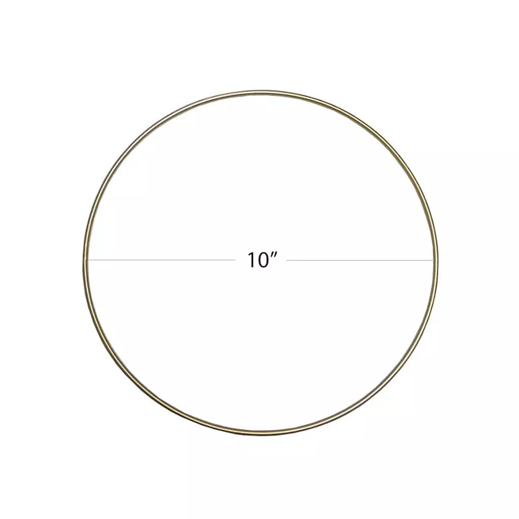 Wholesale ❤️ 10" Gold Metal Wire Floral Hoop by Ashland® ⭐ 4 Wholesale ❤️ 10" Gold Metal Wire Floral Hoop by Ashland® ⭐ - Image 2