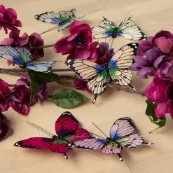 New ???? 10.2" Blue, Purple & Green Feather Butterfly by Ashland® ???? -Ashland Sales 10627154 22