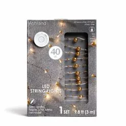 Flash Sale ???? 12 Pack: 40ct. Warm White Gold Pearl LED String Lights by Ashland® ????