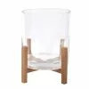 Best Sale ???? 8 Pack: 6.5" Glass Candle Holder with Wood Base by Ashland® ✨ -Ashland Sales 10633855 1 1