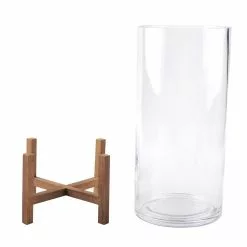 Flash Sale ???? Glass Candle Holder with Wood Base by Ashland® ???? -Ashland Sales 10633857 2