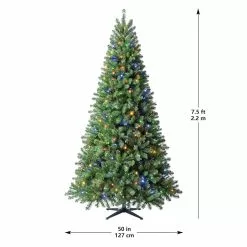 Cheapest ???? 7.5ft. Pre-Lit Whistler Pine Artificial ???? Christmas Tree, Color Changing LED Lights by Ashland® ❤️ -Ashland Sales 10635064 20