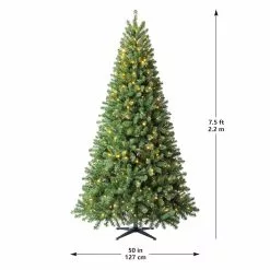 Cheapest ???? 7.5ft. Pre-Lit Whistler Pine Artificial ???? Christmas Tree, Color Changing LED Lights by Ashland® ❤️ -Ashland Sales 10635064 21