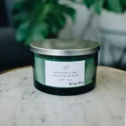 Discount ⭐ Eucalyptus & Sage 3-Wick Jar Candle by Ashland® ✨ -Ashland Sales 10638411 2