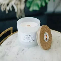 Brand new ???? Vanilla & Amber Wooden Wick Jar Candle by Ashland® ❤️ -Ashland Sales 10638430 2