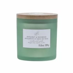 Coupon ???? Bergamot & Rosewood Wooden Wick Jar Candle by Ashland® ????