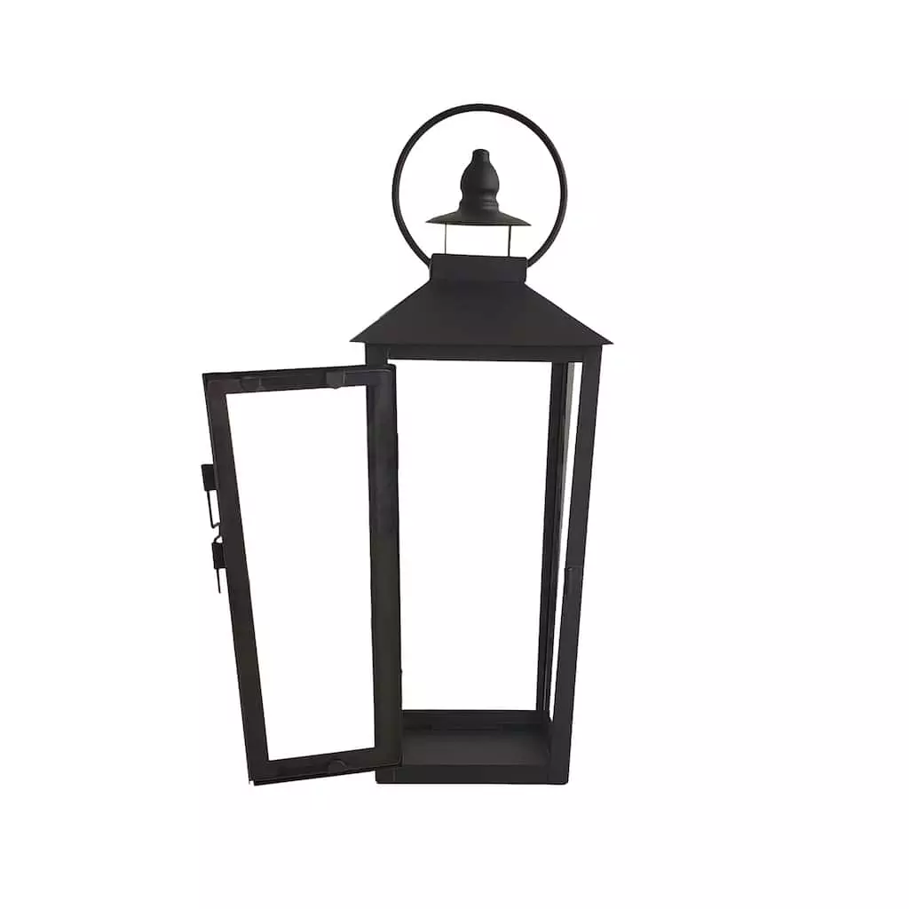 Deals ???? 12.2" Black Metal Lantern by Ashland® ???? 5 Deals ???? 12.2" Black Metal Lantern by Ashland® ???? - Image 3