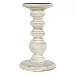 Best reviews of ⭐ 8 Pack: 8" Whitewashed Wood Carved Pillar Candle Holder by Ashland® ????