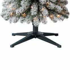 Cheapest ⭐ 7ft. Pre-Lit Flocked Artificial Pencil ???? Christmas Tree, Clear Lights by Ashland® ???? -Ashland Sales 10643349 14