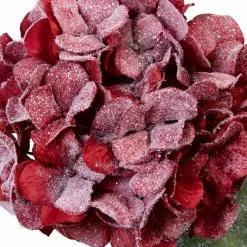 Outlet ???? Red Snowy Hydrangea Stem by Ashland® ???? -Ashland Sales 10670745 2