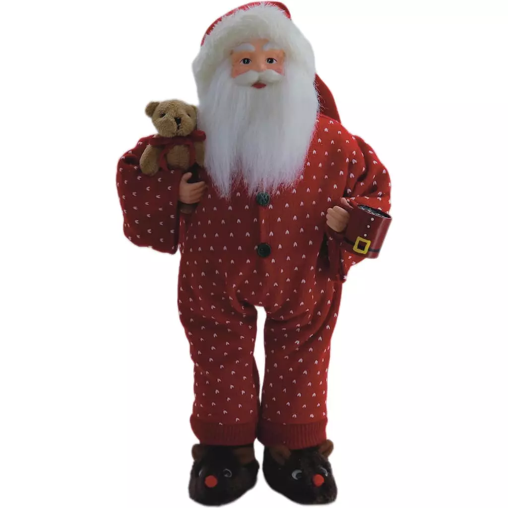 Discount ???? 18" Santa in Red Pajamas with Teddy Bear by Ashland® ???? 3 Discount ???? 18" Santa in Red Pajamas with Teddy Bear by Ashland® ????