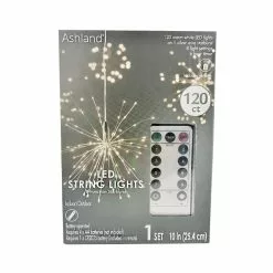 Cheap ???? 12 Pack: 120ct. Warm White LED Silver String Lights Starburst by Ashland® ????