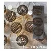 Wholesale ⭐ 10ct. Warm White LED Faux Rattan Ball String Lights by Ashland® ????