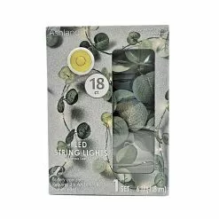 Wholesale ???? 18ct. Warm White LED String Lights Eucalyptus Leaf Garland by Ashland® ✨