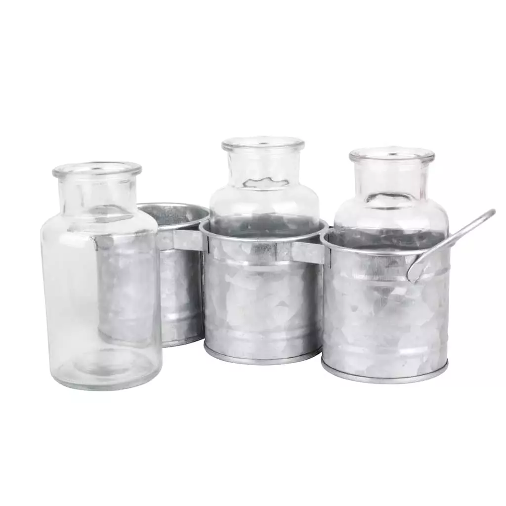 Best Sale ???? Glass Jars with Metal Holder by Ashland® ???? 6 Best Sale ???? Glass Jars with Metal Holder by Ashland® ???? - Image 4