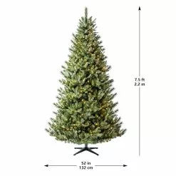 Flash Sale ???? 7.5ft. Pre-Lit Fairyland Fir Artificial ???? Christmas Tree, Warm White Fairy LED Lights by Ashland® ???? -Ashland Sales 10671959 14