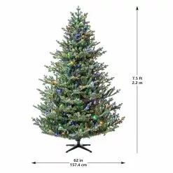 Hot Sale ???? 7.5ft. Pre-Lit Balkan Spruce Quick Set® Artificial ???? Christmas Tree, Color-Changing LED Lights by Ashland® ???? -Ashland Sales 10671960 21