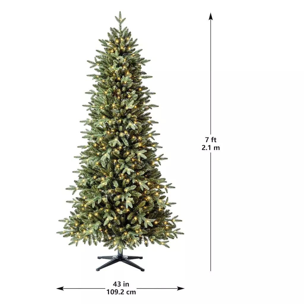 Promo ???? 7ft. Pre-Lit Denison Slim Fir Artificial ???? Christmas Tree, Fairy Warm White LED Lights by Ashland® ???? 8 Promo ???? 7ft. Pre-Lit Denison Slim Fir Artificial ???? Christmas Tree, Fairy Warm White LED Lights by Ashland® ???? - Image 6