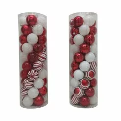 Outlet ???? Assorted 50ct. Red & White Ball Ornaments by Ashland® ????