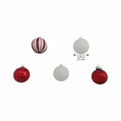 Outlet ???? Assorted 50ct. Red & White Ball Ornaments by Ashland® ???? -Ashland Sales 10672836 4
