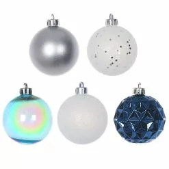 Wholesale ???? Assorted 50ct. 2" Silver, Blue & White Ball Ornament Set by Ashland® ???? -Ashland Sales 10672842 2