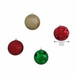 New ✨ Assorted 32ct. 3" Red, Green & Gold Shatterproof Ball Ornaments by Ashland® ???? -Ashland Sales 10672846 4