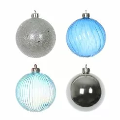 Best Pirce ???? Assorted 32ct. 2.5" Silver, Blue & White Ball Ornament Set by Ashland® ⌛ -Ashland Sales 10672848 3